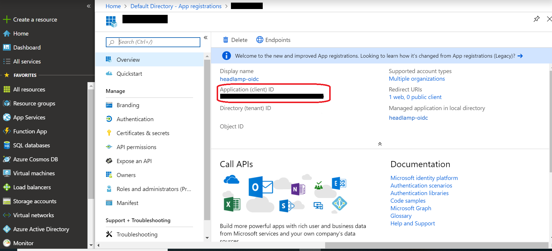 App Registration Credentials