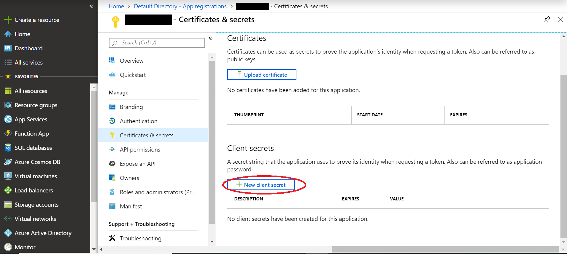 App Registration Credentials