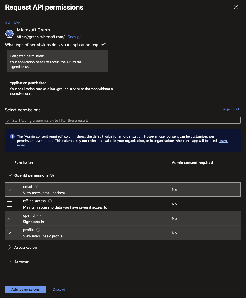 App Registration Creation